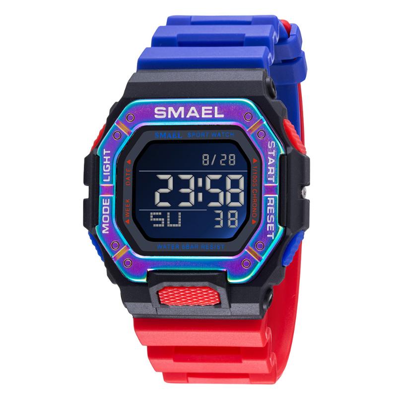 Wristwatches Sport Watches Digital SMAEL Brand LED Clock Waterproof Auto Date Military Army Green Square 8059 Men Watch DigitalWristwatchesW, Red
Wristwatches Sport Watches Digital SMAEL Brand LED Clock Waterproof Auto Date Military Army Green Square 8059 Men Watch DigitalWristwatchesW, Red