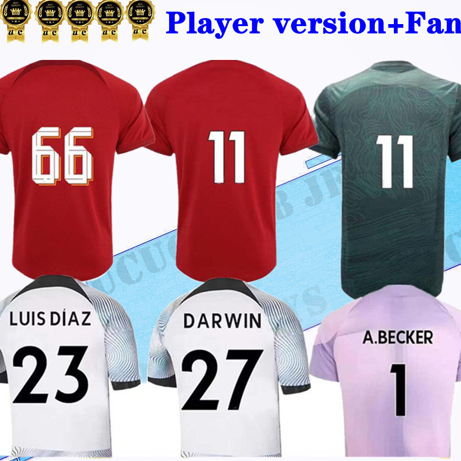 2022 2023 ALEXANDER ARNOLD LUIS DIAZ soccer jerseys home away third fan player version 22 23 DIOGO Fabinho Jones A.BECKER ROBERTSON Men
2022 2023 ALEXANDER ARNOLD LUIS DIAZ soccer jerseys home away third fan player version 22 23 DIOGO Fabinho Jones A.BECKER ROBERTSON Men