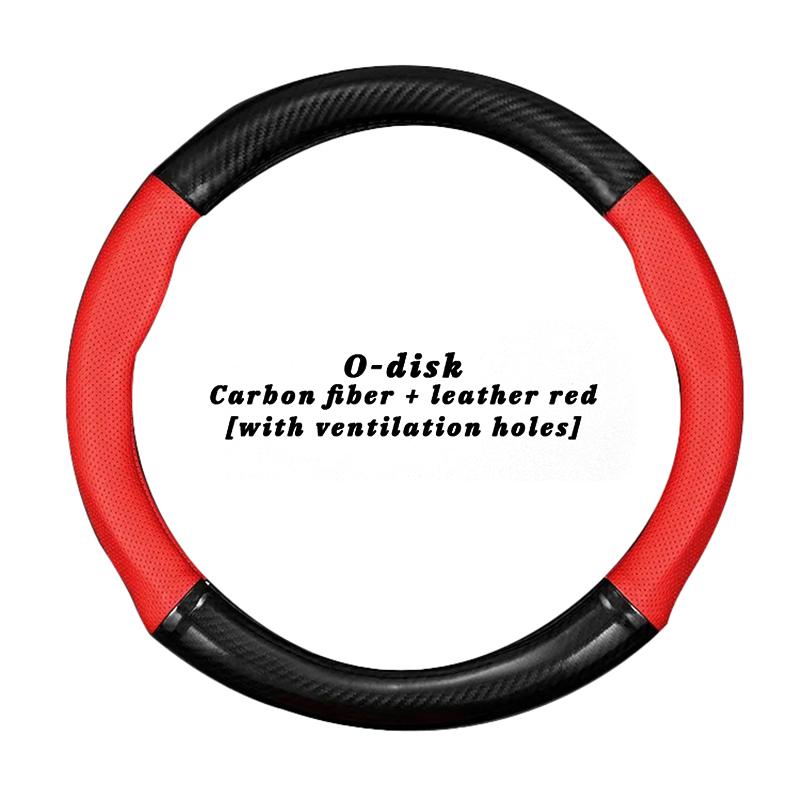 Steering Wheel Covers Carbon Fiber Perforated Leather Car Cover Four Seasons Universal Non-slip Sweat-absorbent Grip CoverSteering
Steering Wheel Covers Carbon Fiber Perforated Leather Car Cover Four Seasons Universal Non-slip Sweat-absorbent Grip CoverSteering