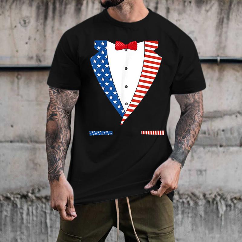 Men's T-Shirts White Long Sleeve T Shirt Male Summer Independence Day Suit Printed Blouse Round Neck Short Tops ShirtMen's, Black
Men's T-Shirts White Long Sleeve T Shirt Male Summer Independence Day Suit Printed Blouse Round Neck Short Tops ShirtMen's, Black