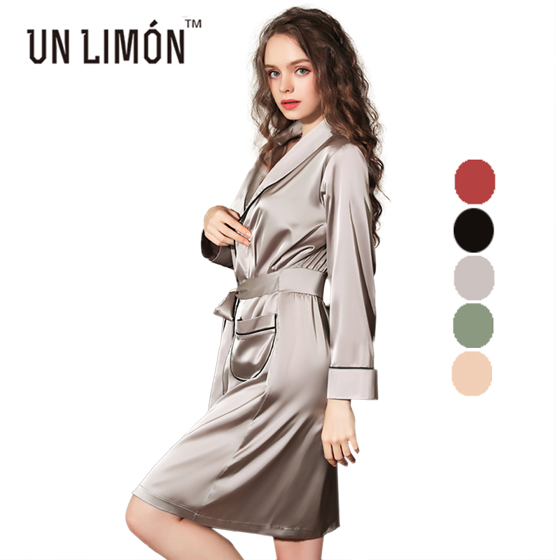 UNLIMON Satin Pajamas For Women Long Sleeve Ice Silk Kimino Robe Long Sleeve V Neck Sleepwear, Black
UNLIMON Satin Pajamas For Women Long Sleeve Ice Silk Kimino Robe Long Sleeve V Neck Sleepwear, Black