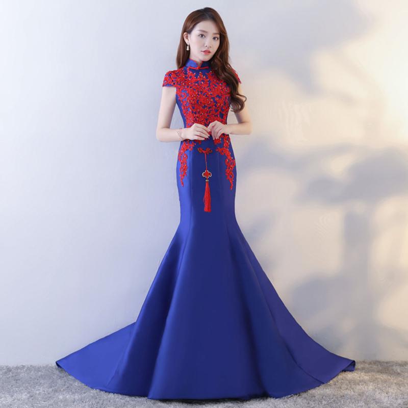 Runway Dresses Vintage Hollow Out Evening Gown Chinese Women Sexy Celebrity Mandarin Collar Abendkleider Sequins Fishtail DressRunway, Blue
Runway Dresses Vintage Hollow Out Evening Gown Chinese Women Sexy Celebrity Mandarin Collar Abendkleider Sequins Fishtail DressRunway, Blue