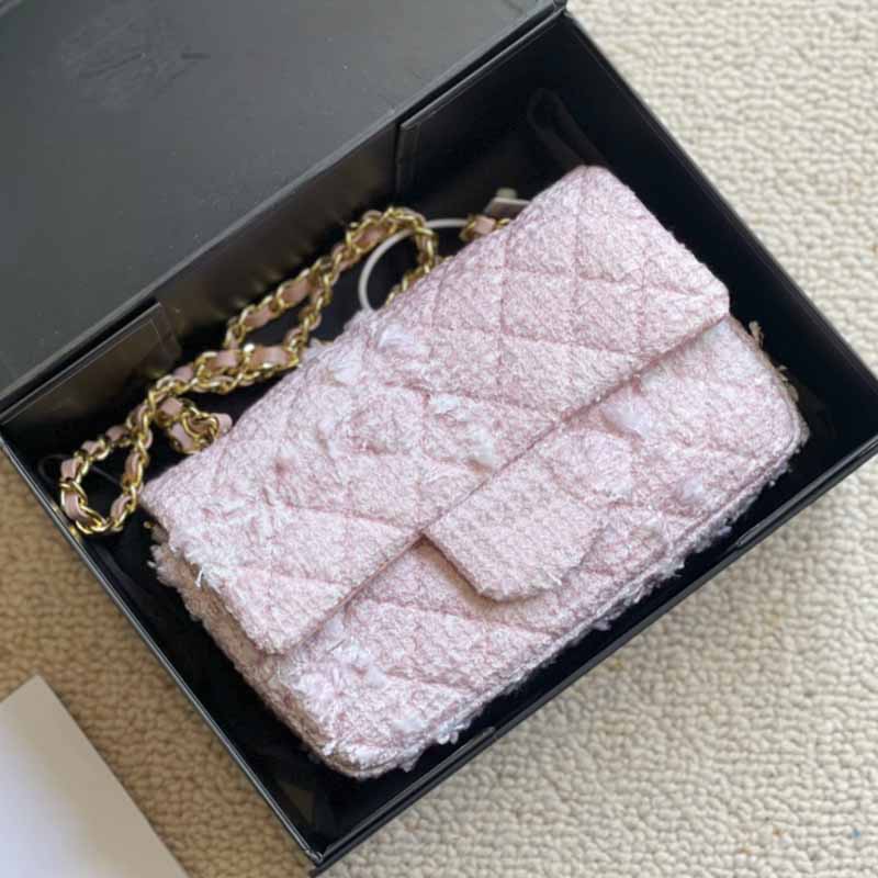 Mini Flap Ladies Designer Bags Purple Pink Corduroy French Handbags Designers Gold-Tone Metal Chain Hardware Splicing Multicolor Luxury Totes Bag For Womens 20cm ZH
Mini Flap Ladies Designer Bags Purple Pink Corduroy French Handbags Designers Gold-Tone Metal Chain Hardware Splicing Multicolor Luxury Totes Bag For Womens 20cm ZH