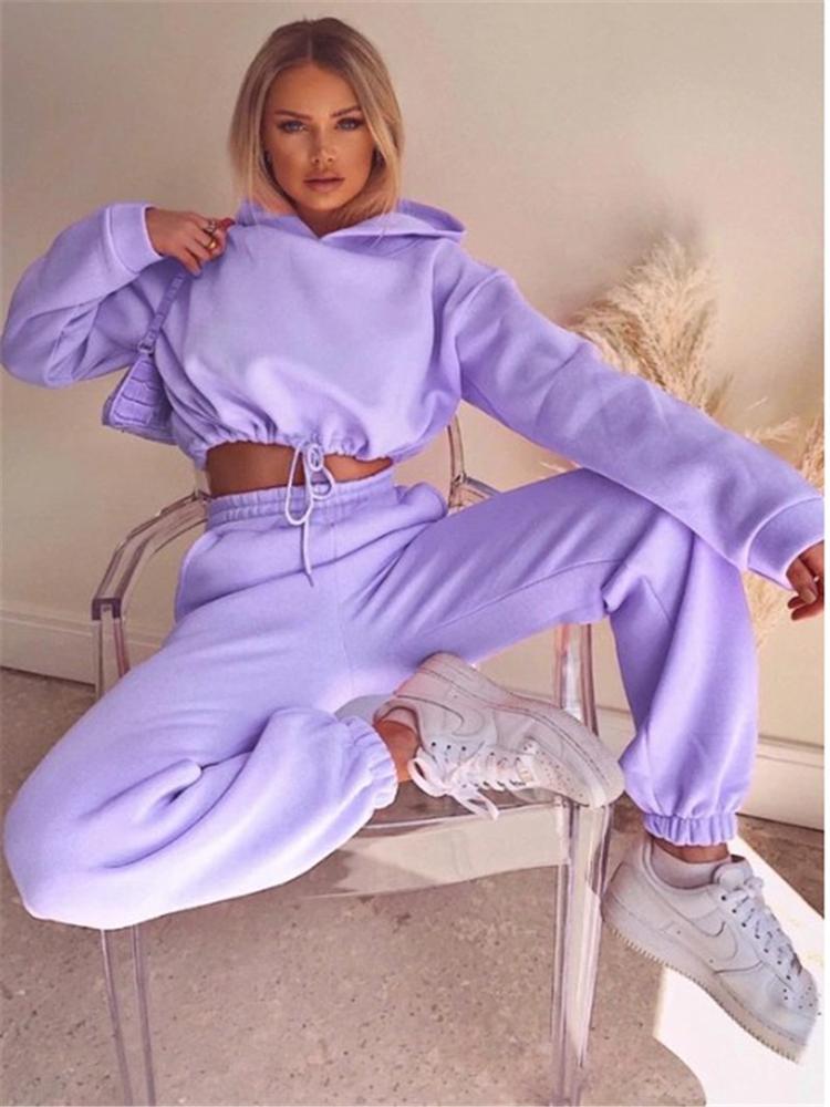 Women' Two Piece Pants Spring Autumn Streetwear Crop Top Women Joggers 2 Sets Hooded Sweatshirt Set Tracksuit Outfits Sweatpants, Black
Women' Two Piece Pants Spring Autumn Streetwear Crop Top Women Joggers 2 Sets Hooded Sweatshirt Set Tracksuit Outfits Sweatpants, Black