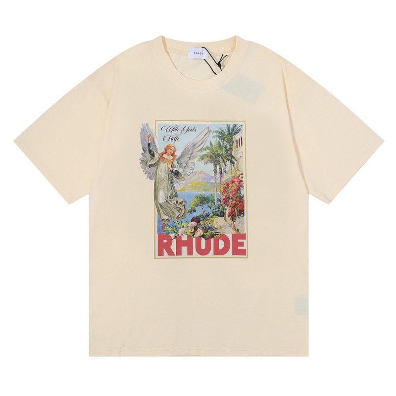 Mens Rhude T Shirt Leopard print doodle High Street Top Tees Men Women Casual Loose T-shirt Streetwear, Color3
Mens Rhude T Shirt Leopard print doodle High Street Top Tees Men Women Casual Loose T-shirt Streetwear, Color3
