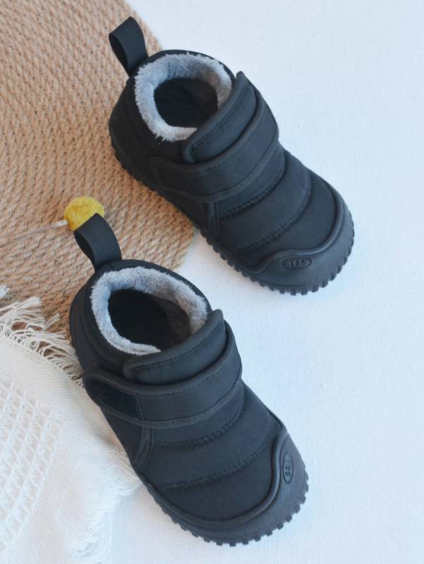 Boys Textured Plush Inside Boots SHE