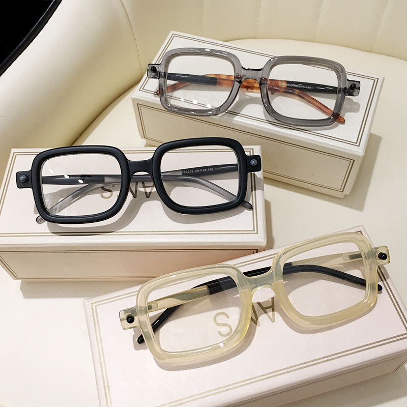 Vintage Gray Pink Lens Square Sunglasses Women Brand Fashion Spectacle Plain Eyewear 90s Rectangle Men Shades Sun Glasses 220506