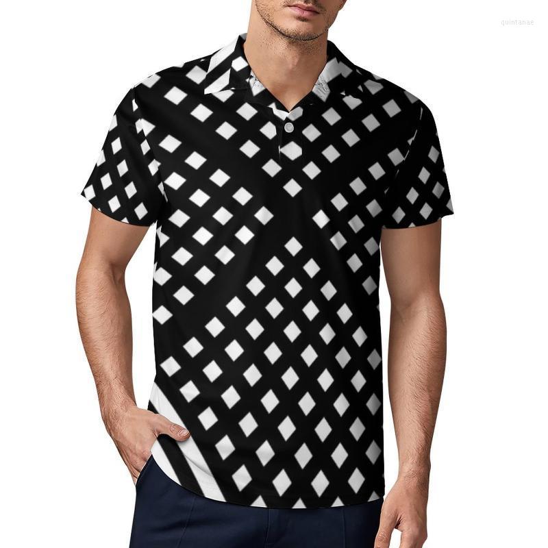 Men' Polos Black White Striped Shirt Abstract Geometric Casual Cool Turn Down Collar T-Shirts Short Sleeve Print Oversized TopsMen' Men'sM, Style-7
Men' Polos Black White Striped Shirt Abstract Geometric Casual Cool Turn Down Collar T-Shirts Short Sleeve Print Oversized TopsMen' Men'sM, Style-7