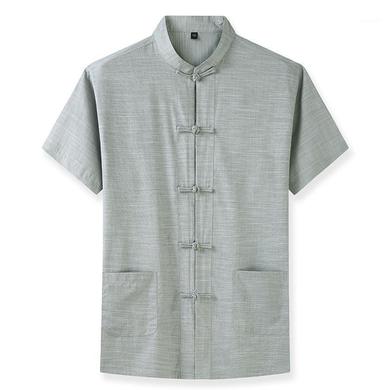 Plus Size Male In Tang Suit Men's Business Casual Short-sleeved Chinese Style Shirt Loose Solid Color Top 7XL 8XL 10XL Shirts, Green
Plus Size Male In Tang Suit Men's Business Casual Short-sleeved Chinese Style Shirt Loose Solid Color Top 7XL 8XL 10XL Shirts, Green