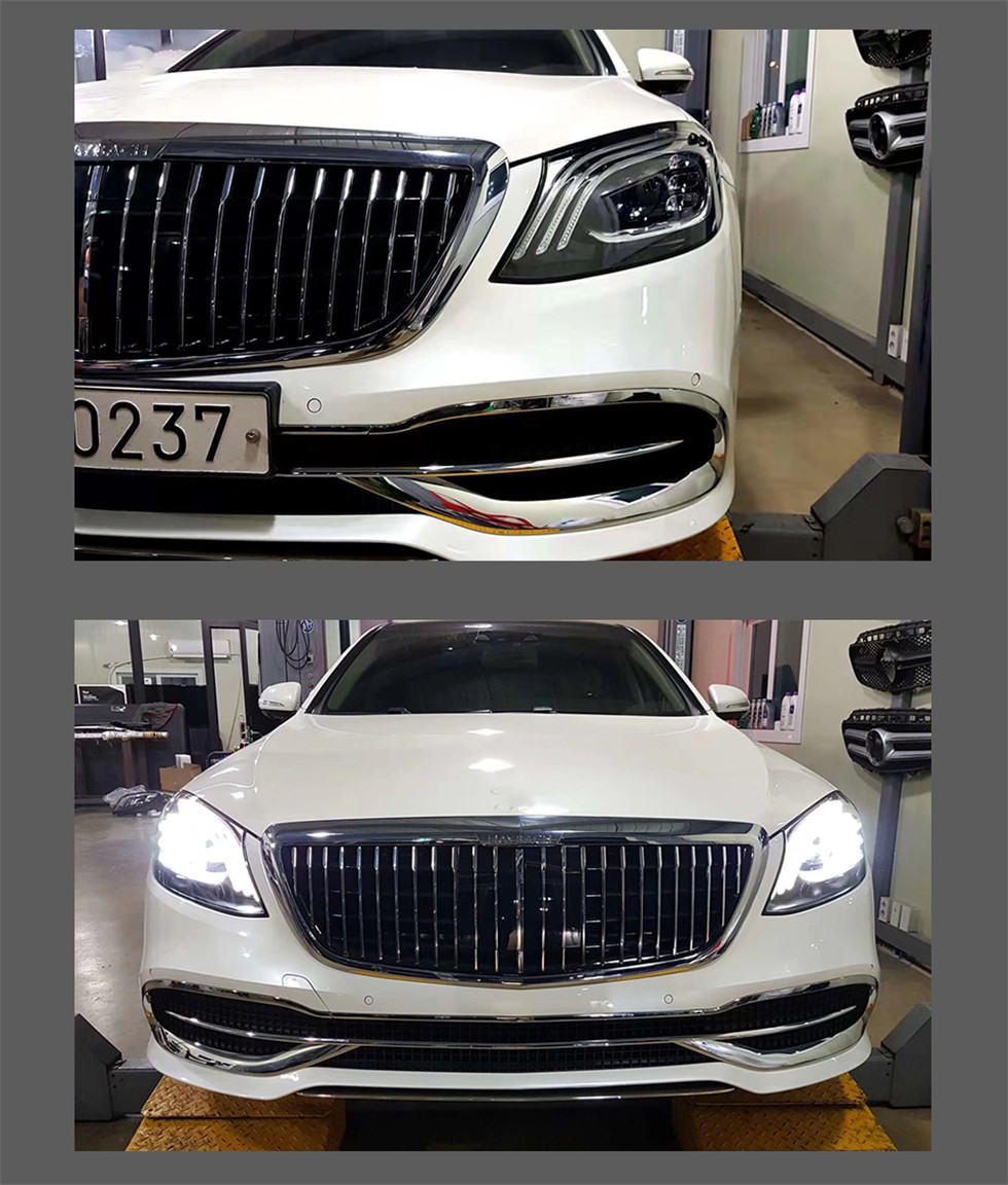 high beam LED head light For BENZ W222 W223 S350 S400 2013-20 Auto Brake Lamp Steam Turn Signal Headlights Assembly