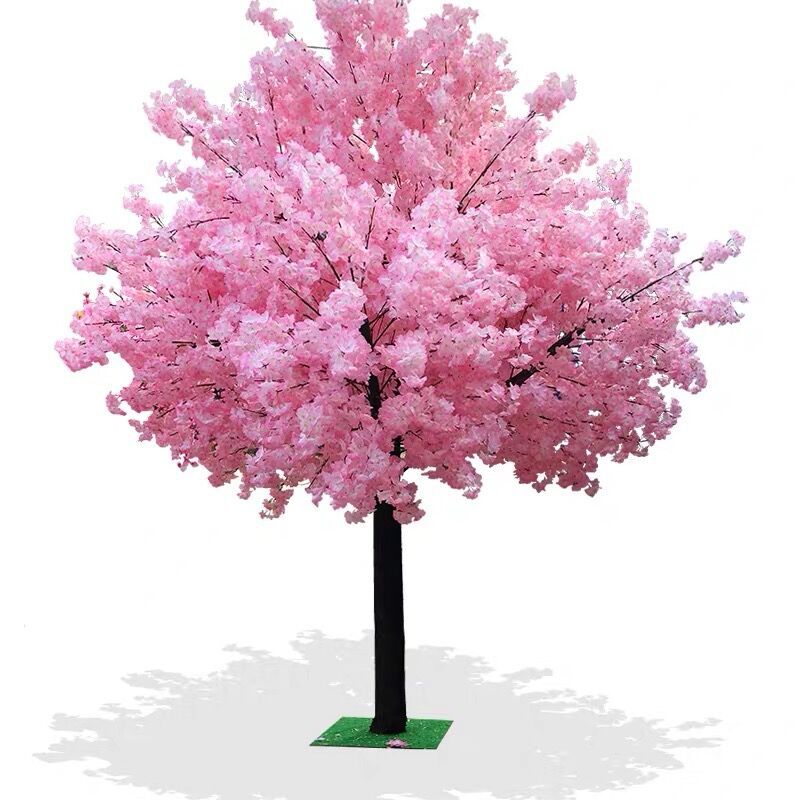 Pink Simulation Wishing Trees Artificial Silk Flower Cherry Tree For Mall Opened wedding party mall Garden Decorations