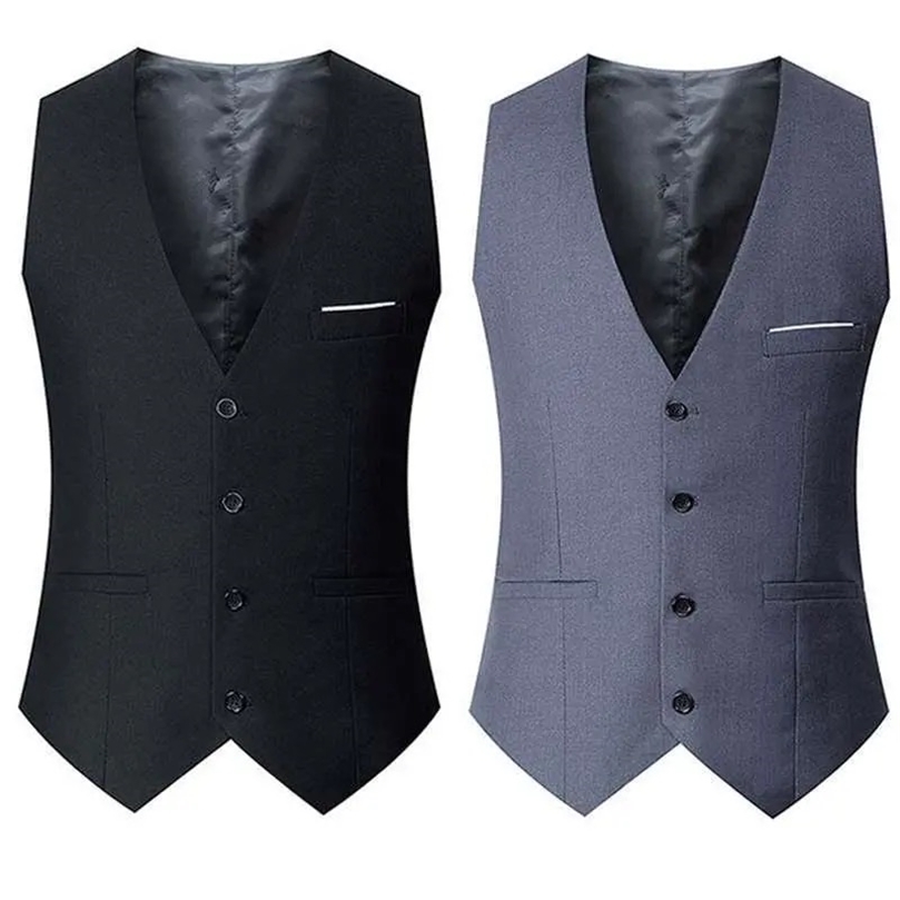 Black Grey Navy Blue Vests For Men Slim Fit Suit Male Waistcoat Gilet Homme Casual Sleeveless Formal Business Jacket 220704
Black Grey Navy Blue Vests For Men Slim Fit Suit Male Waistcoat Gilet Homme Casual Sleeveless Formal Business Jacket 220704