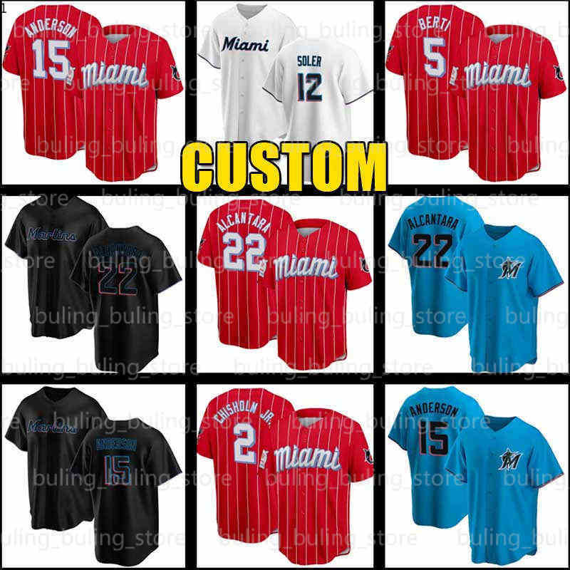 Marlins 2 Jazz Chisholm Jr. 11 Miguel Rojas Baseball Jersey 12 Jorge Soler 22 Sandy Alcantara 15 Brian Anderson Custom Avisail Garcia Alex Jackson Jon Berti Joey Wendle, Men custom cool base(m l y)
Marlins 2 Jazz Chisholm Jr. 11 Miguel Rojas Baseball Jersey 12 Jorge Soler 22 Sandy Alcantara 15 Brian Anderson Custom Avisail Garcia Alex Jackson Jon Berti Joey Wendle, Men custom cool base(m l y)