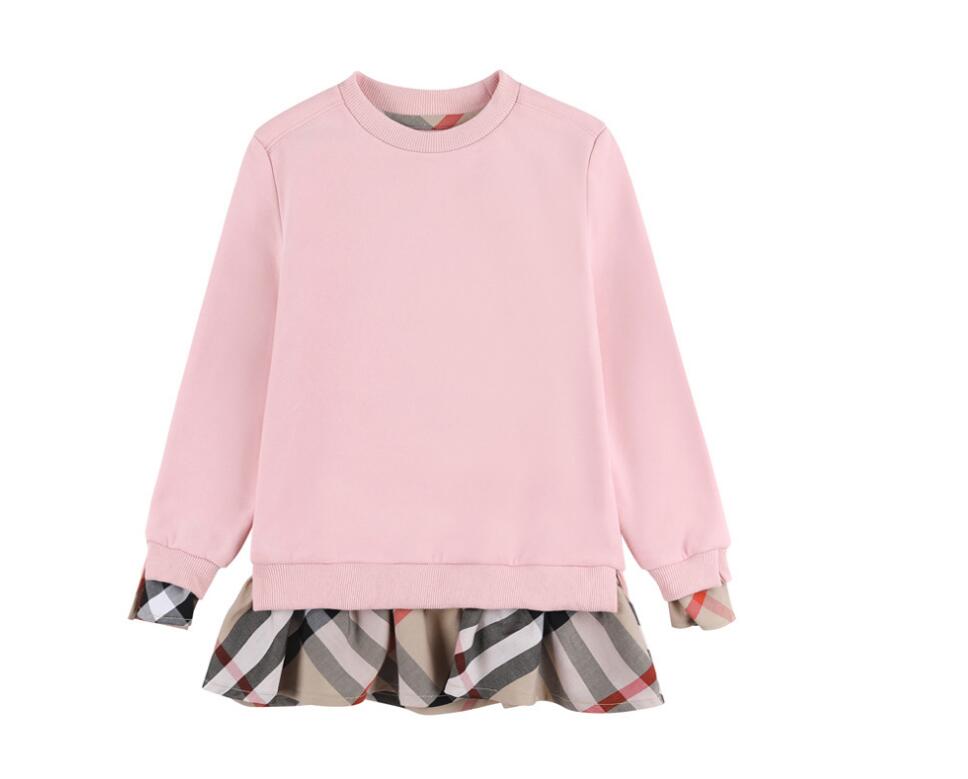 Children's 2022 new girls' spring and autumn clothes round neck Plaid color matching medium and long Fleece Pullover bottomed sweater sweater, Pink
Children's 2022 new girls' spring and autumn clothes round neck Plaid color matching medium and long Fleece Pullover bottomed sweater sweater, Pink