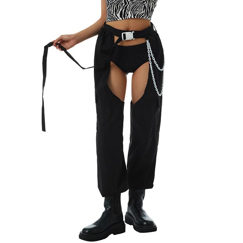 Women' Pants & Capris 2022 Y2K Women\u2022s Casual Crotchless Trousers Fashion Solid Color High Waist Long With Chain & Belt
Women' Pants & Capris 2022 Y2K Women\u2022s Casual Crotchless Trousers Fashion Solid Color High Waist Long With Chain & Belt