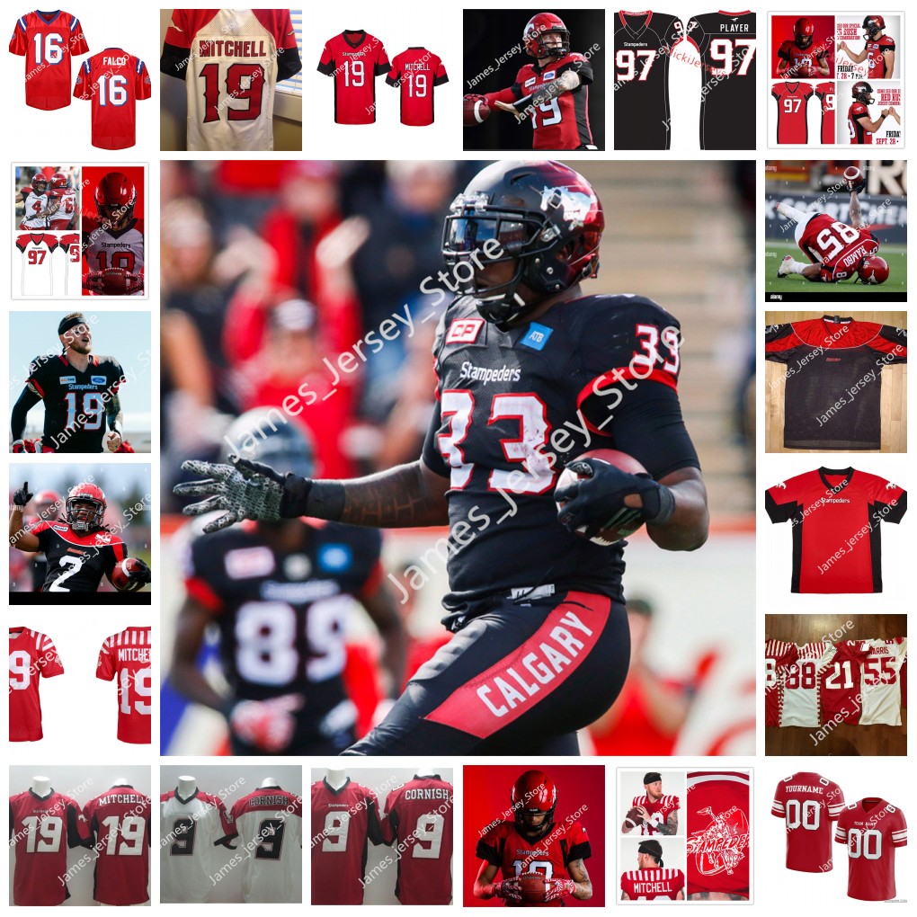 

9 Jon Cornish Jerseys 19 Bo Levi Mitchell Jersey Custom CFL Calgary Stampeders Jersey 2 Jonathan Moxey 31 Tre Roberson 00 Darius Williams 24 Cody Grace 30 Rene Paredes