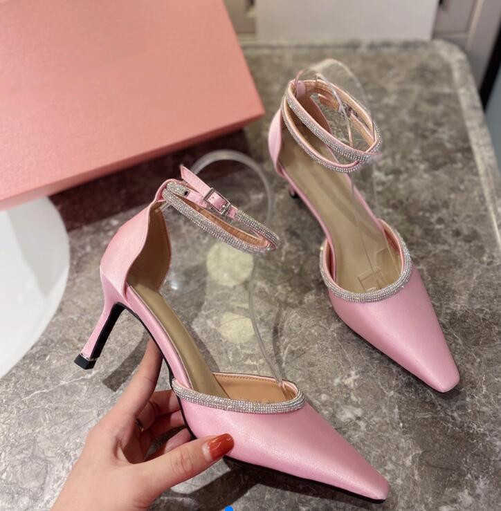 Summer sandals female tide new wild fairy style girl word buckle stiletto high heels