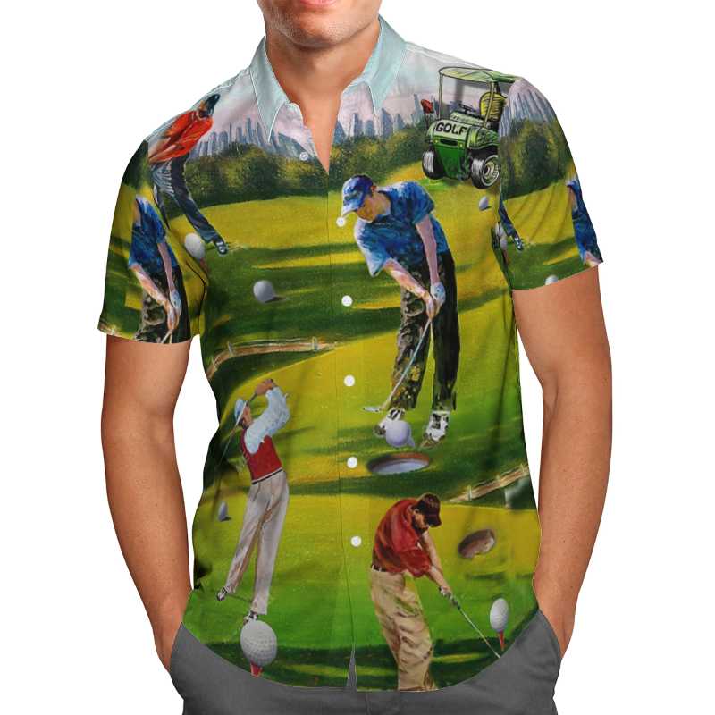 Men's Casual Shirts Love Golf Print Short Sleeve For Men Loose Cardigan Button Plus Size Hawaiian Style Summer 2022 Ventilated Shirt-6, White;black
Men's Casual Shirts Love Golf Print Short Sleeve For Men Loose Cardigan Button Plus Size Hawaiian Style Summer 2022 Ventilated Shirt-6, White;black