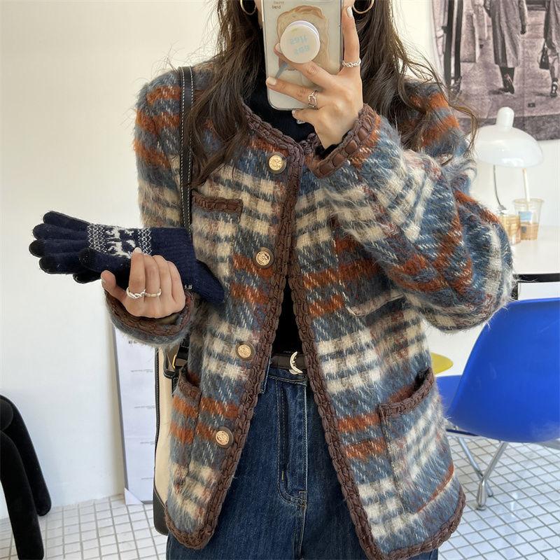 Women's Jackets 2022 Autumn Winter Women Wool Blends Casual Jacket Plaid Trench Coat Elegant Thick Mid Long Woolen Coats Outerwear, Green
Women's Jackets 2022 Autumn Winter Women Wool Blends Casual Jacket Plaid Trench Coat Elegant Thick Mid Long Woolen Coats Outerwear, Green