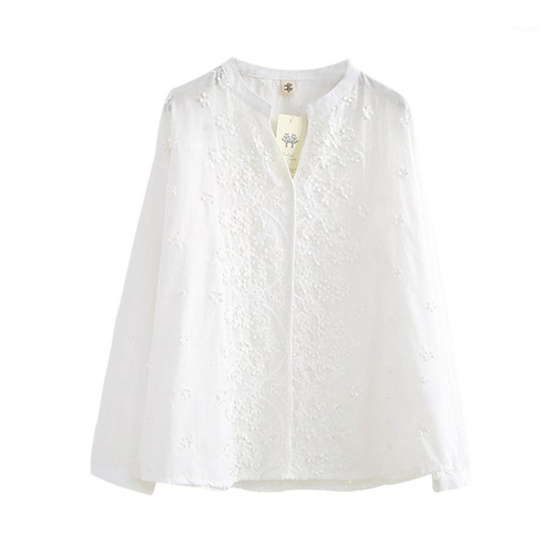 Gowyimmes 2022 Women's Long Sleeve Cotton Blouses Stand Collar Blouse Elegant White Embroidery Shirt Tops Big Size S-XL PD752 & Shirts
Gowyimmes 2022 Women's Long Sleeve Cotton Blouses Stand Collar Blouse Elegant White Embroidery Shirt Tops Big Size S-XL PD752 & Shirts