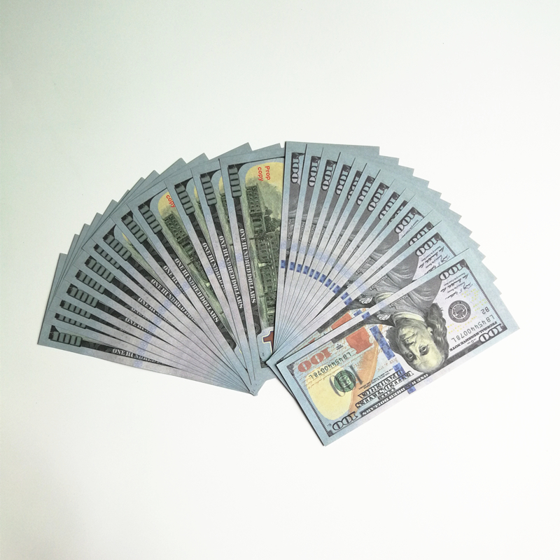 3pack Party Fake Money Banknote 5 10 20 50 100 200 US Dollar Euros Realistic Toy Bar Props Currency Movie Money Faux-billets Copy 100 PCS/Pack Toy 89c