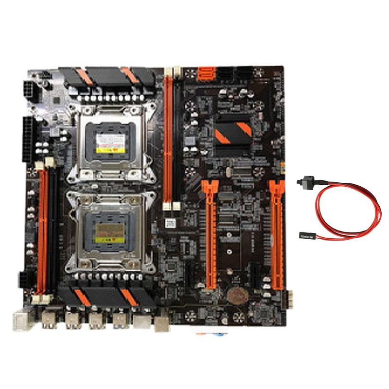 Motherboards X79 Dual CPU Motherboard LGA 2011 With Switch Cable M.2 NVME SATA3 USB3.0 Support RECC DDR3 RAM For Game
Motherboards X79 Dual CPU Motherboard LGA 2011 With Switch Cable M.2 NVME SATA3 USB3.0 Support RECC DDR3 RAM For Game