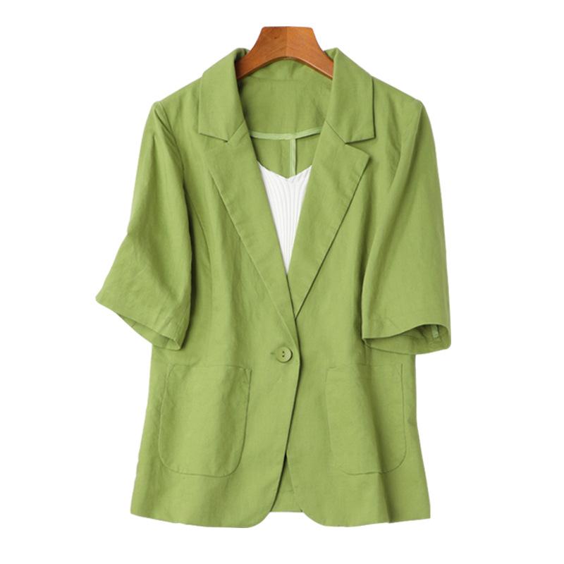 Women' Suits & Blazers Women' Linen Suit Jacket Spring And Summer Short-sleeved Cotton All-match Short Thin Women BlazerWomen
Women' Suits & Blazers Women' Linen Suit Jacket Spring And Summer Short-sleeved Cotton All-match Short Thin Women BlazerWomen