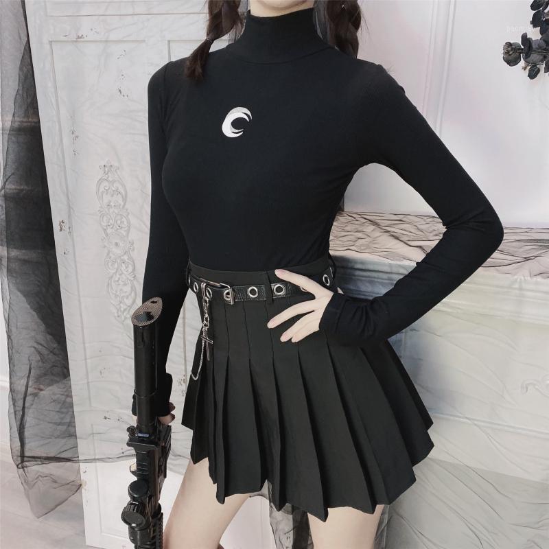 Women's T-Shirt Gothic Dark Moon Printed Women Harajuku Punk Long Sleeve Turtleneck Slim Top Tees Streetwear Black Female
Women's T-Shirt Gothic Dark Moon Printed Women Harajuku Punk Long Sleeve Turtleneck Slim Top Tees Streetwear Black Female