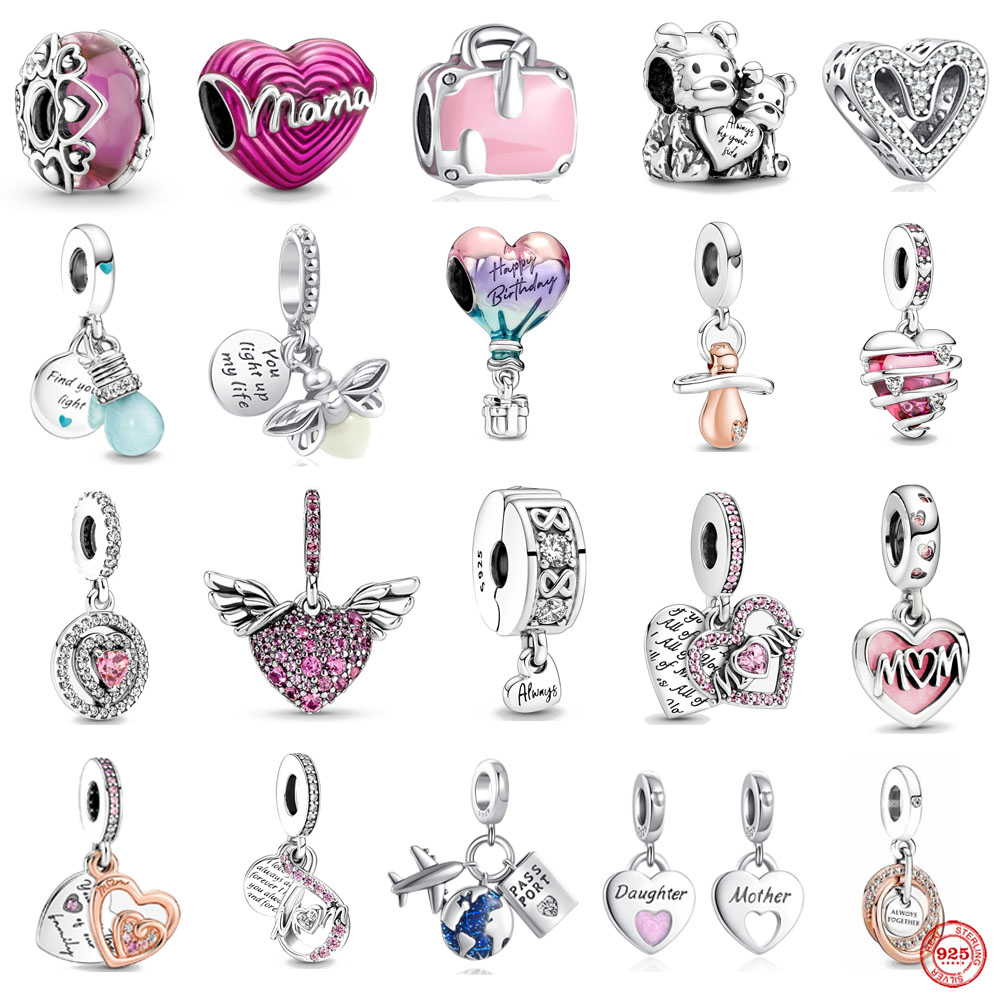 925 Sterling Silver Dangle Charm Glow-in-the-dark Lightbulb Double Dangle Baby Pacifier Diy Bead Fit Pandora Charms Bracelet DIY Jewelry Accessories
925 Sterling Silver Dangle Charm Glow-in-the-dark Lightbulb Double Dangle Baby Pacifier Diy Bead Fit Pandora Charms Bracelet DIY Jewelry Accessories