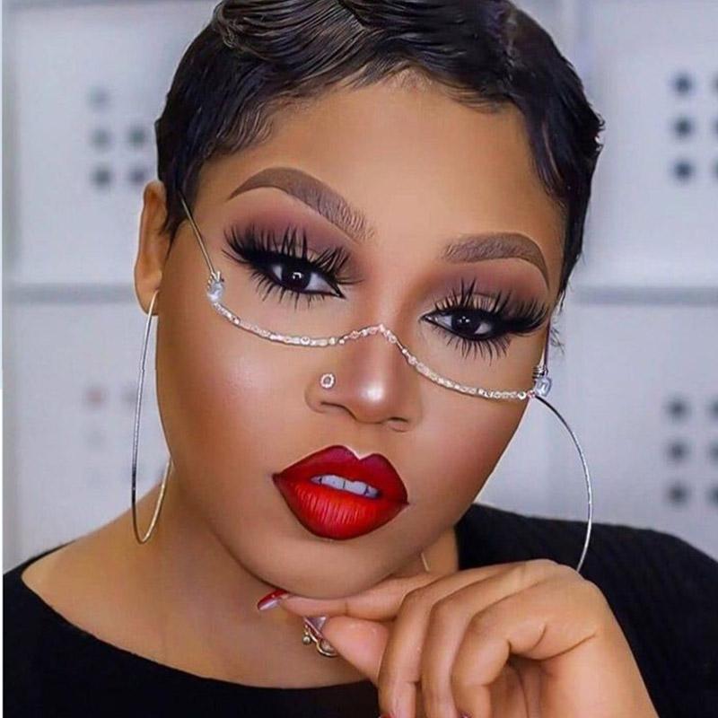 Fashion Sunglasses Frames Full Diamond Frame Glasses Women Half Metal Crystal No Lens Unique Accessories SexyFashion
Fashion Sunglasses Frames Full Diamond Frame Glasses Women Half Metal Crystal No Lens Unique Accessories SexyFashion