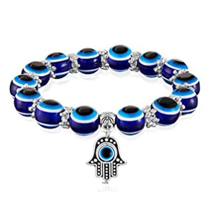 Turkish Devil Eye Pendant Necklaces For Men Women Glass Blue Evil Eyes Beaded Bracelet Jewelry Gift Accessories Bulk Price