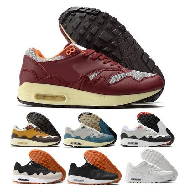 1 87 Patta Waves Running Shoes 1s 87s 2022 Mens Woman Luxurys Cushion Green Noise Aqua Rush Maroon Monarch Trainers Sneakers Size 36 - 46, Khaki
1 87 Patta Waves Running Shoes 1s 87s 2022 Mens Woman Luxurys Cushion Green Noise Aqua Rush Maroon Monarch Trainers Sneakers Size 36 - 46, Khaki