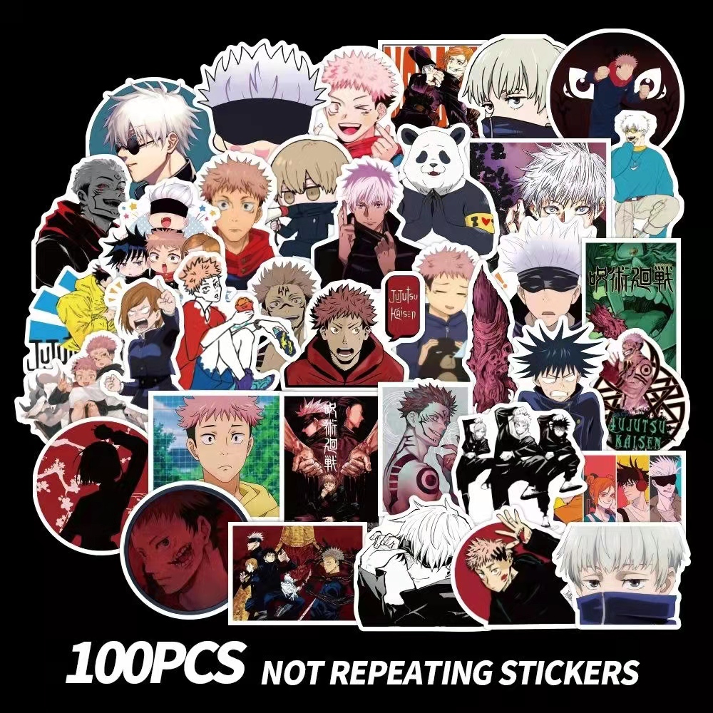 100 PCS small Skateboard Stickers Jujutsu waterproof Graffiti gift set For Laptop Pad Bicycle Motorcycle PS4 Phone Luggage Decal Pvc guitar Fridge Stickers, Multi colors
100 PCS small Skateboard Stickers Jujutsu waterproof Graffiti gift set For Laptop Pad Bicycle Motorcycle PS4 Phone Luggage Decal Pvc guitar Fridge Stickers, Multi colors