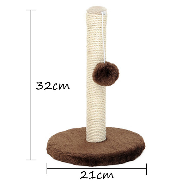 Sisal Rope Cat Scraper Scratching Post Kitten Pet Jumping Toy with Ball Cats Sofa Protector Climbing Tree Scratcher Tower 220620