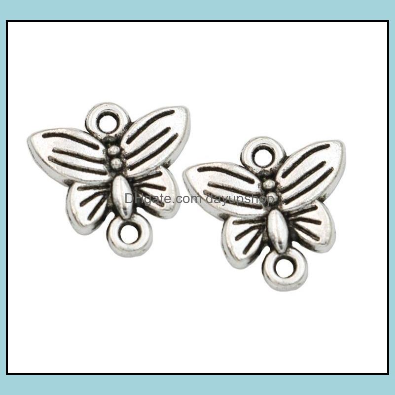 Connectors Jewelry Findings Components 200Pcs/Lot Antique Sier Plated Butterfly For Making Acc Dh2Su
Connectors Jewelry Findings Components 200Pcs/Lot Antique Sier Plated Butterfly For Making Acc Dh2Su