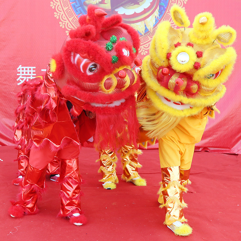 Mascot doll costume Adult Dance Lion Clothing Lion Dance Props Whole Set Double Southern Lion Dance Props, Yellow
Mascot doll costume Adult Dance Lion Clothing Lion Dance Props Whole Set Double Southern Lion Dance Props, Yellow