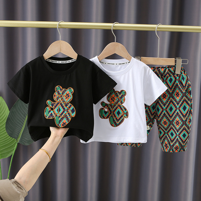 Children Clothes Set Fashion Summer Baby Girls Clothing Boys Sports T-Shirt Shorts 2Pcs/Sets Toddler Cotton Costume Kids Tracksuits, White
Children Clothes Set Fashion Summer Baby Girls Clothing Boys Sports T-Shirt Shorts 2Pcs/Sets Toddler Cotton Costume Kids Tracksuits, White