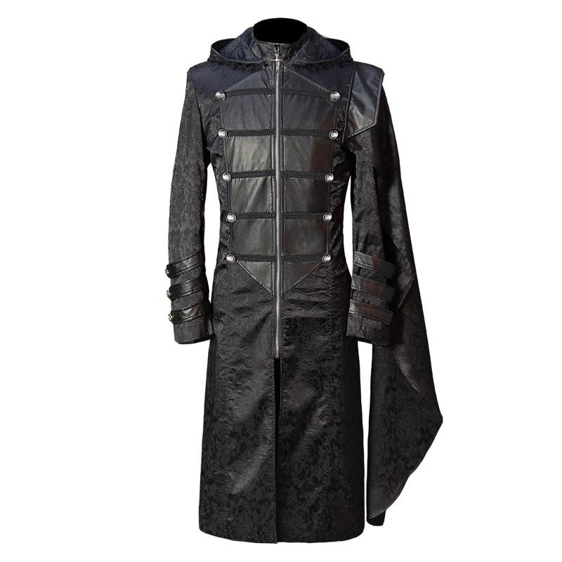 Men's Jackets Men Gothic Hooded Zipper Long Sleeve Patchwork Court Banquet Coat Jacket Full Length Split Overcoat Stage Costume Warm, Black
Men's Jackets Men Gothic Hooded Zipper Long Sleeve Patchwork Court Banquet Coat Jacket Full Length Split Overcoat Stage Costume Warm, Black