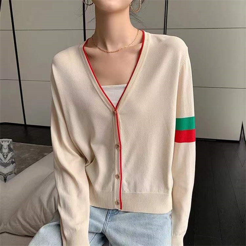 New Women Sunscreen Knit Shirt Sweater Top Long Sleeve V-neck Wool Blend Knitted Cardigan Female Leisure Coat Jacket, Black
New Women Sunscreen Knit Shirt Sweater Top Long Sleeve V-neck Wool Blend Knitted Cardigan Female Leisure Coat Jacket, Black