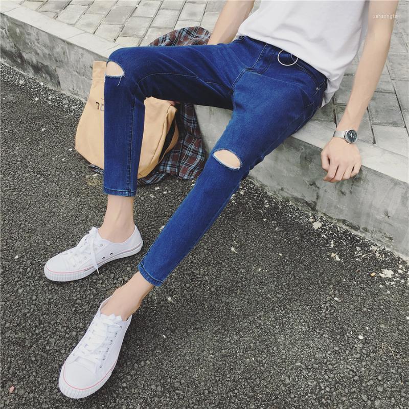 Men's Jeans Top Quality 2022 Spring Summer Casual Solid Thin Knee Hole Broken Male Students Teenagers Feet Pencil Ankle Length PantsMen's, Black
Men's Jeans Top Quality 2022 Spring Summer Casual Solid Thin Knee Hole Broken Male Students Teenagers Feet Pencil Ankle Length PantsMen's, Black
