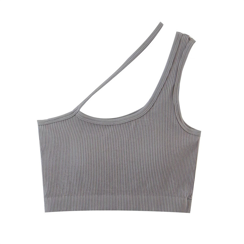 PUWD Elegant Women Sexy Backless Slim Soft Tank Summer Fashion Ladies Solid Color Sleeveless Short Tops Girls Crop Top 220316