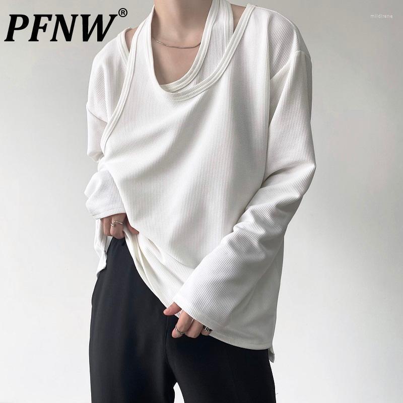 Men's T-Shirts Autumn 2022 Fake Two Piece Men's Double Layer Collar Niche Long Sleeve T-shirt Korean Loose Inside Design 12A0045Men's Mi, Black
Men's T-Shirts Autumn 2022 Fake Two Piece Men's Double Layer Collar Niche Long Sleeve T-shirt Korean Loose Inside Design 12A0045Men's Mi, Black