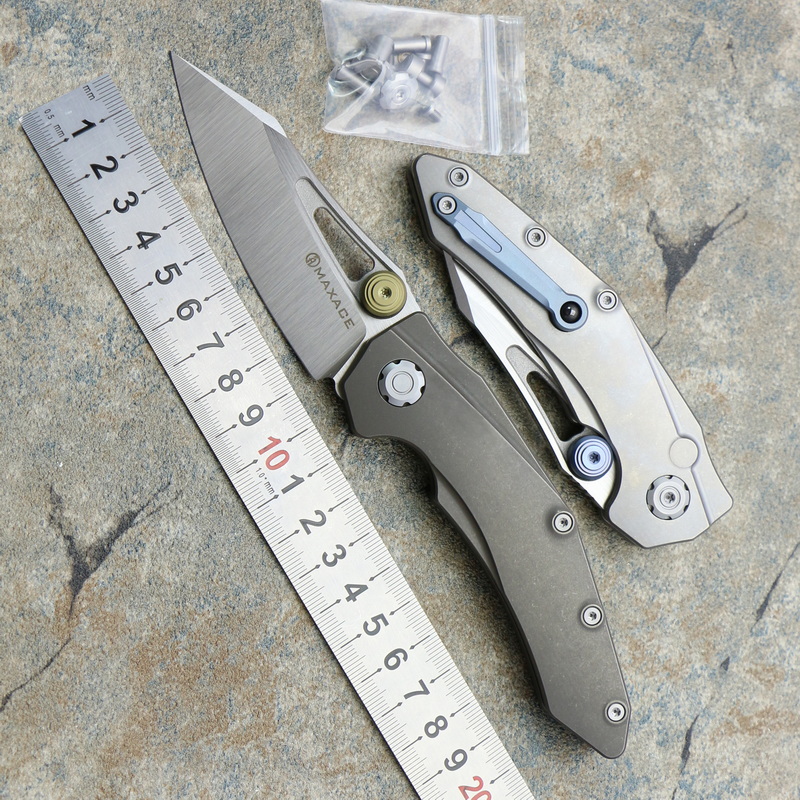 Maxace BABYLON-2 Folding Knife M390 Blade TC4 Titanium Handle Camp Hunting Outdoor Fishing Hiking Multifunction Pocket Fruit Kitchen Survival EDC Tools.
Maxace BABYLON-2 Folding Knife M390 Blade TC4 Titanium Handle Camp Hunting Outdoor Fishing Hiking Multifunction Pocket Fruit Kitchen Survival EDC Tools.