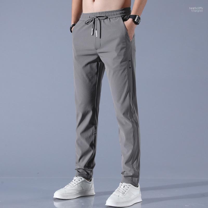 Men's Pants Men's Summer Thin Ice Silk Straight Casual Trousers Solid Color Mid-Waist Loose Quick-Drying Sports For MaleMen's Heat22
Men's Pants Men's Summer Thin Ice Silk Straight Casual Trousers Solid Color Mid-Waist Loose Quick-Drying Sports For MaleMen's Heat22