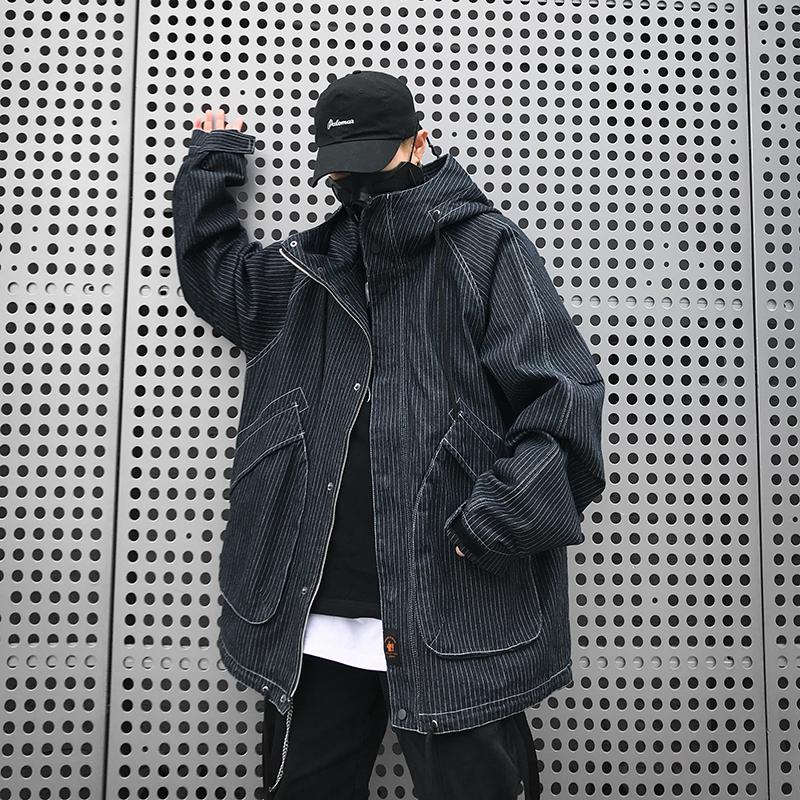 Men's Jackets Men's Casual Loose Jacket Hooded Striped Coat Safari Style Black Blue C1Men's
Men's Jackets Men's Casual Loose Jacket Hooded Striped Coat Safari Style Black Blue C1Men's