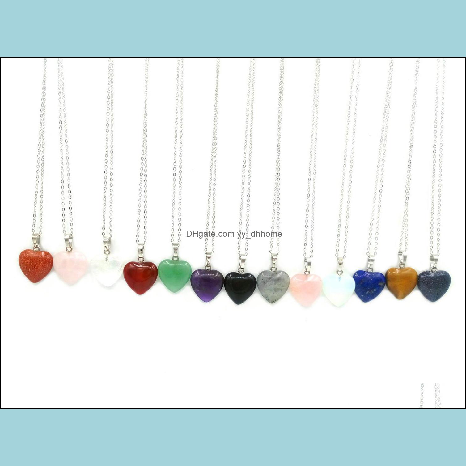Pendant Necklaces Pendants Jewelry Jln Cute Heart 20Mm Gemstone Quartz Amethyst Tiger Eye Labradorite Moonstone With Brass Chain Necklace
Pendant Necklaces Pendants Jewelry Jln Cute Heart 20Mm Gemstone Quartz Amethyst Tiger Eye Labradorite Moonstone With Brass Chain Necklace