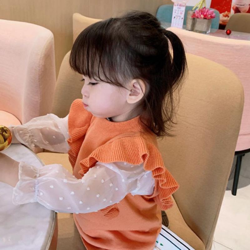 Clothing Sets Baby Girl 2022 Autumn Korean Style Children's Girls Lace Puff Sleeve Shirt+knitted Sweaters Dress 2pcs Suits 1-6Y, Orange
Clothing Sets Baby Girl 2022 Autumn Korean Style Children's Girls Lace Puff Sleeve Shirt+knitted Sweaters Dress 2pcs Suits 1-6Y, Orange