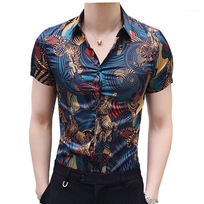 Men's Hawaiian Shirt Short Sleeve Mens Dress Shirts Slim Fit Camisa Masculina Summer Hawaii Casual Men Flower Print, C090
Men's Hawaiian Shirt Short Sleeve Mens Dress Shirts Slim Fit Camisa Masculina Summer Hawaii Casual Men Flower Print, C090