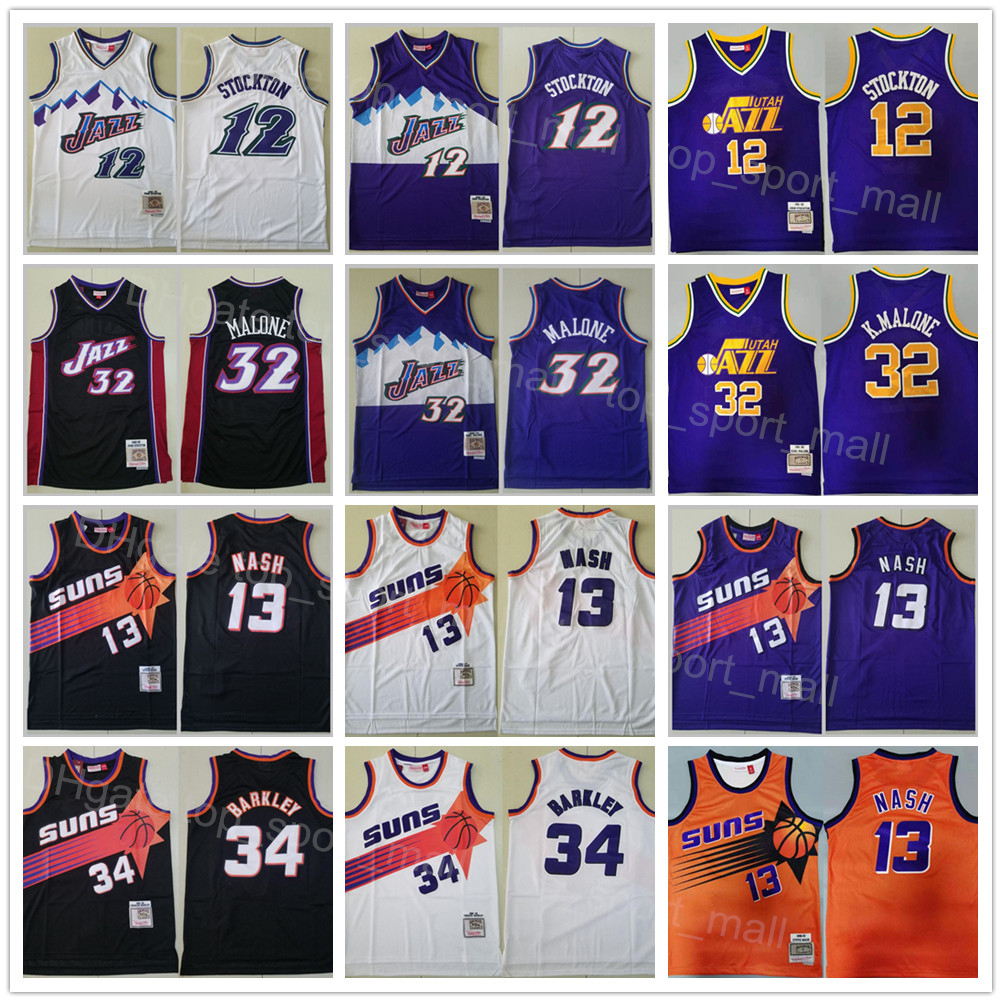 Mitchell and Ness Retro Basketball Steve Nash Jersey 13 Charles Barkley 34 John Stockton 12 Karl Malone 32 Vintage For Sport Fans Breathable All Stitched Top Quality, White
Mitchell and Ness Retro Basketball Steve Nash Jersey 13 Charles Barkley 34 John Stockton 12 Karl Malone 32 Vintage For Sport Fans Breathable All Stitched Top Quality, White