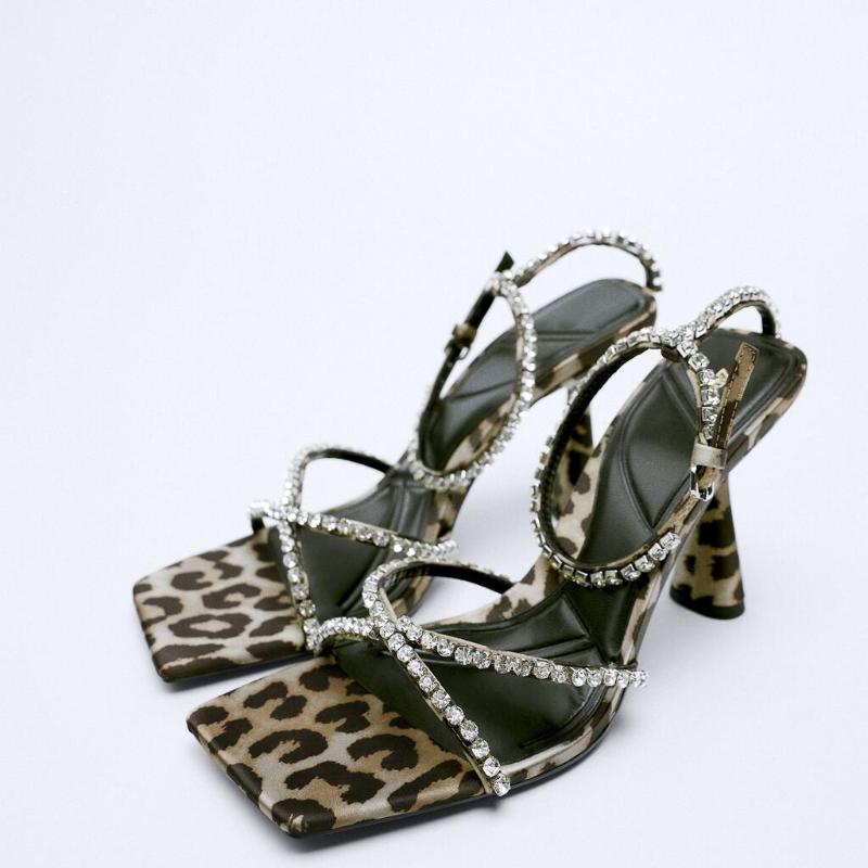 Sandals ZASparkly Ankle Strap Heeled Women Elegant Leopard Rhinestone Party Heels Woman Squared Toe Animal Print PumpsSandals, Auburn
Sandals ZASparkly Ankle Strap Heeled Women Elegant Leopard Rhinestone Party Heels Woman Squared Toe Animal Print PumpsSandals, Auburn